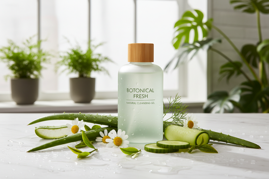 Gel de limpeza facial natural