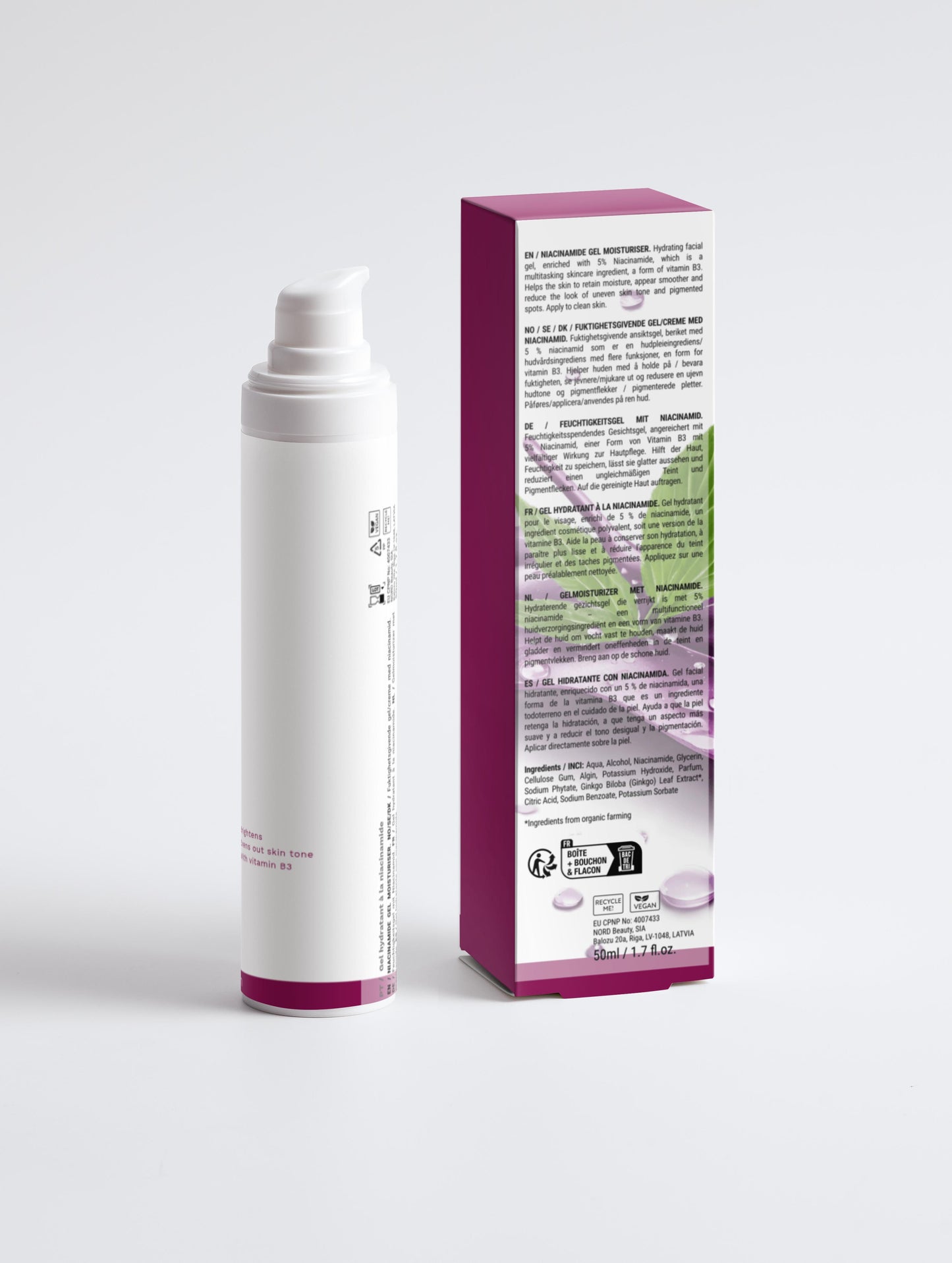 Gel Hidratante com Niacinamida | 50 ml | Unnamed Cosmetics - Unnamed Cosmetics