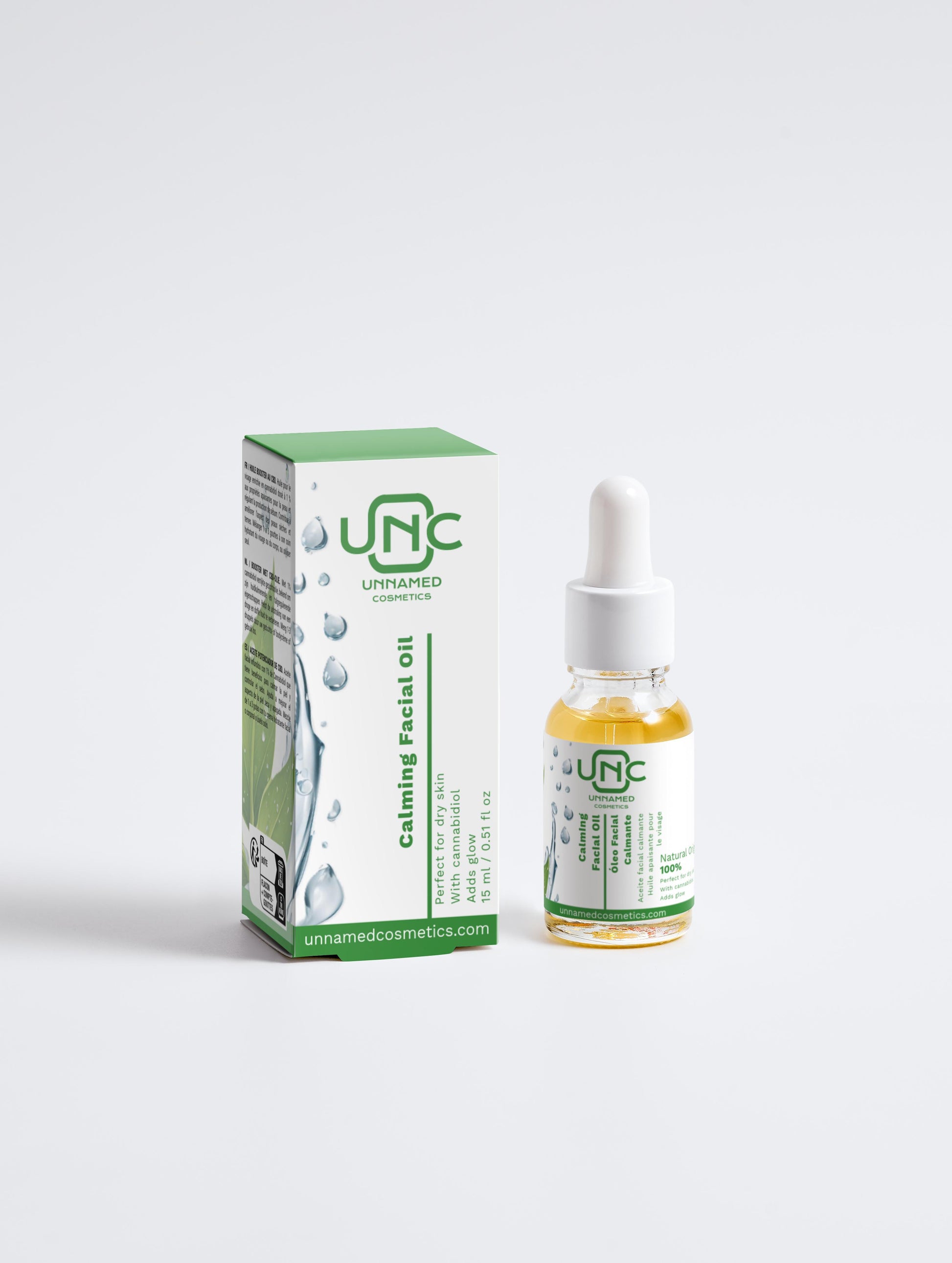 Oleo Facial Calmante com CBD | 15 ml | Unnamed Cosmetics - Unnamed Cosmetics